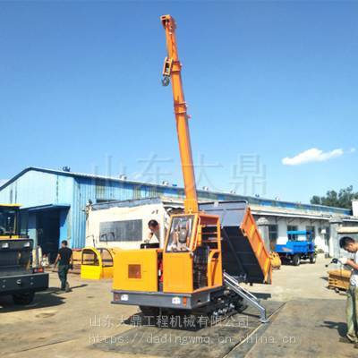 履帶式隨車吊運(yùn)輸車 山地木材運(yùn)輸?shù)母咝Фㄖ平鉀Q方案